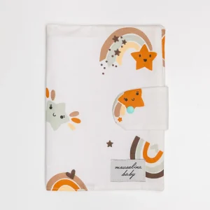 Θήκη βιβλιαρίου-Ουράνιο τόξο γήινα χρώματα