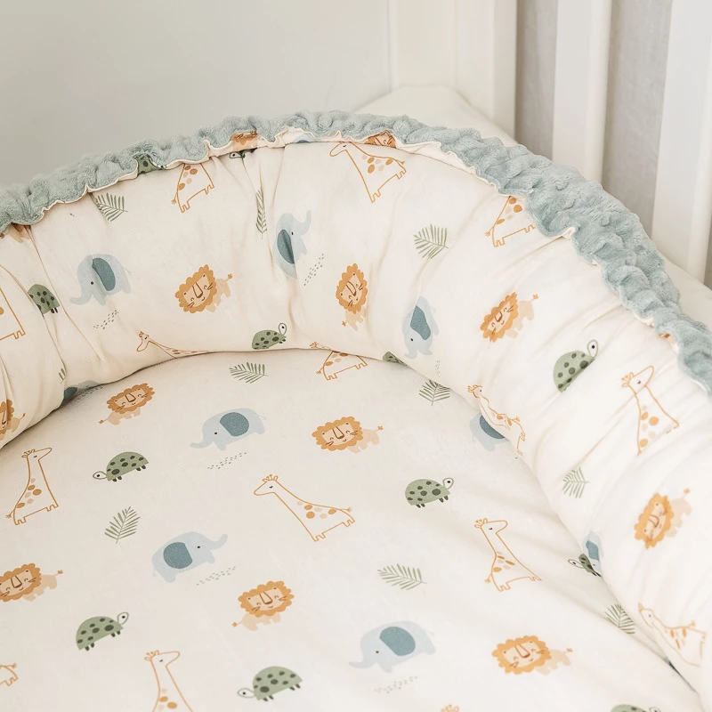 Βρεφική φωλιά- Safari ζωάκια εκρού - Image 8